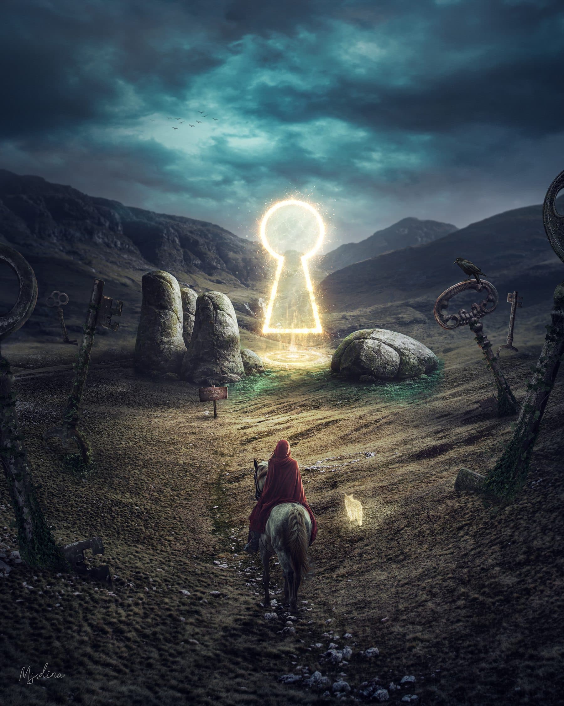 The Keyhole, artwork by Dina