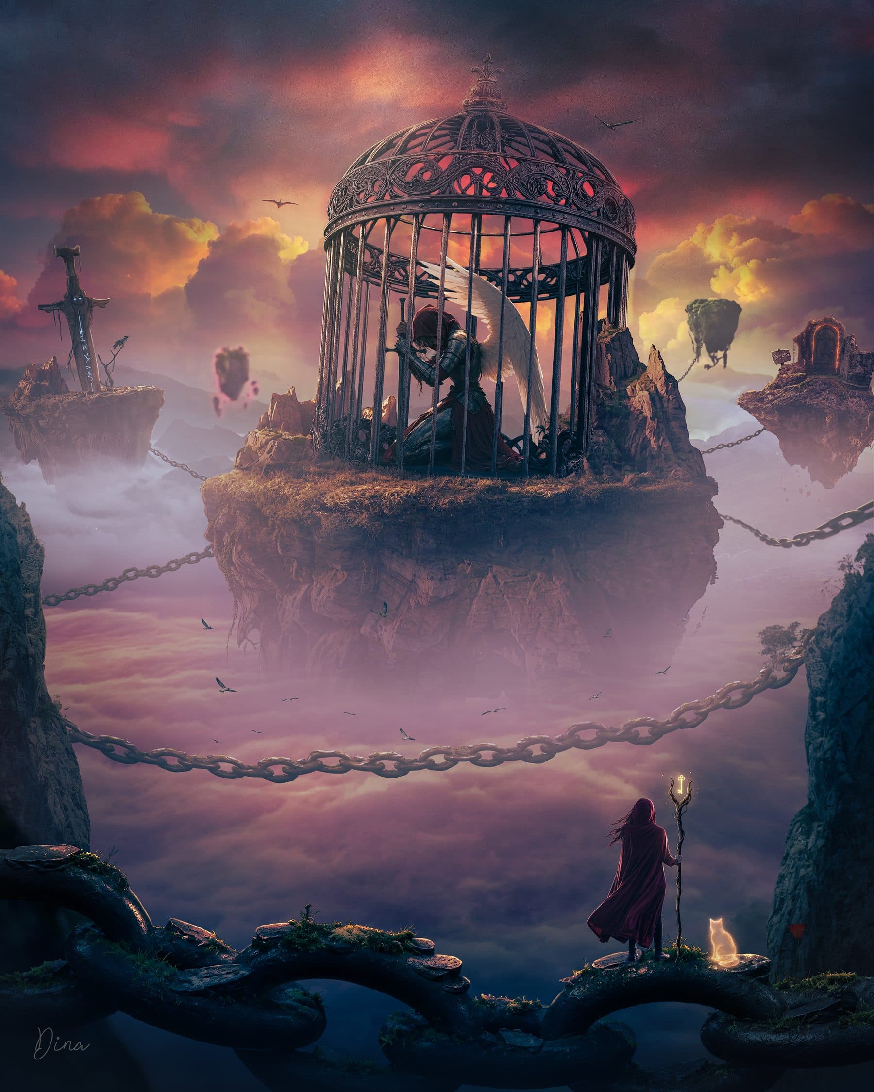 The Cage I Built, artwork by Dina